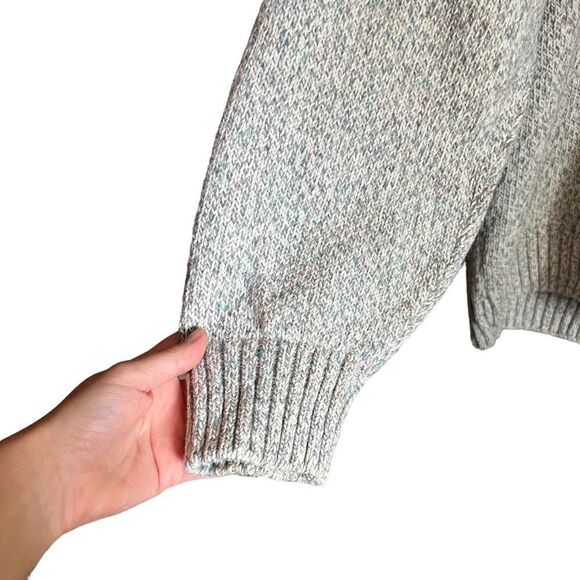 Northwoods Ragg Wool Blend Sweater | Grey Knit Pullover Classic Warm Style - Picture 9 of 11